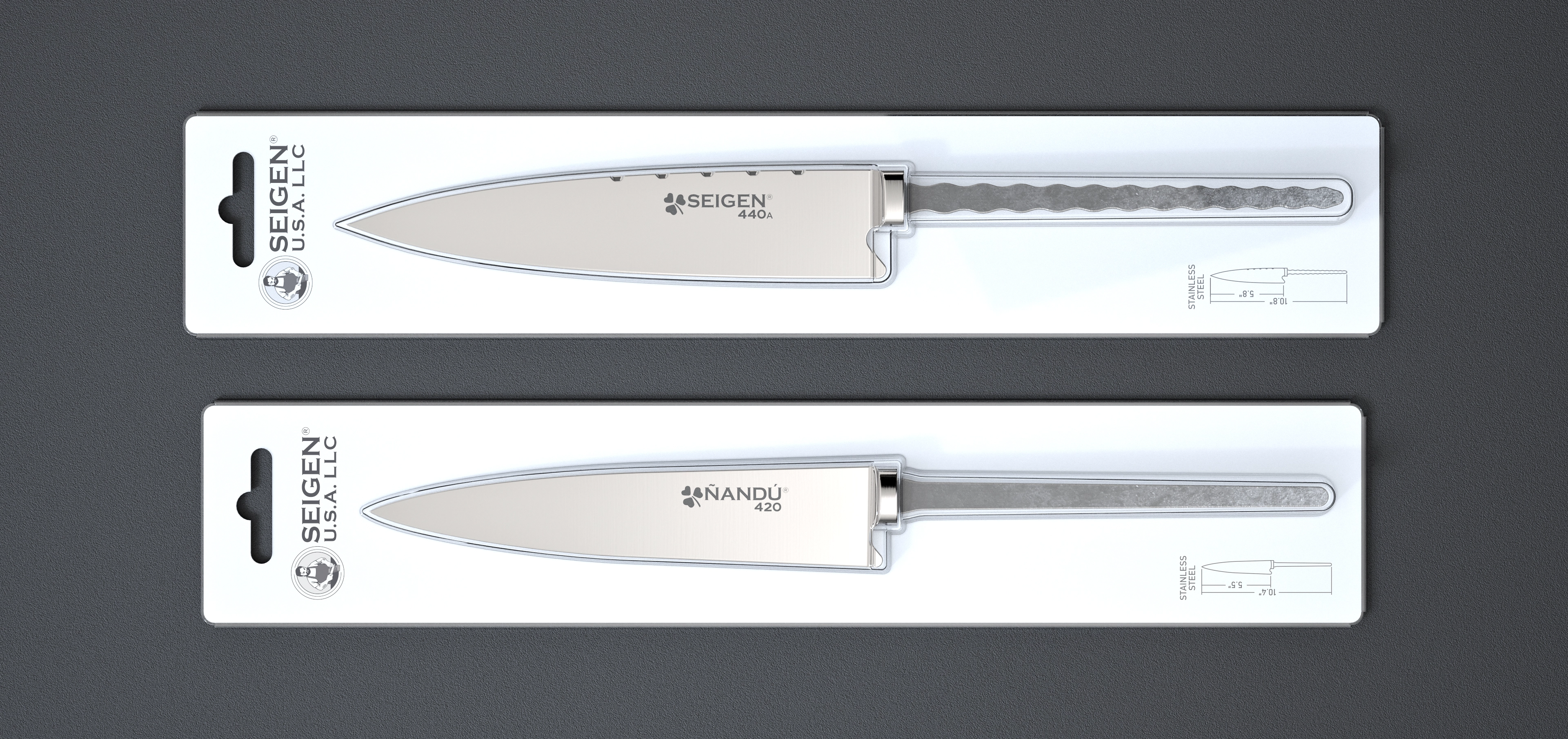 5.8-inch knives. Seigen and Ñandú ranges.